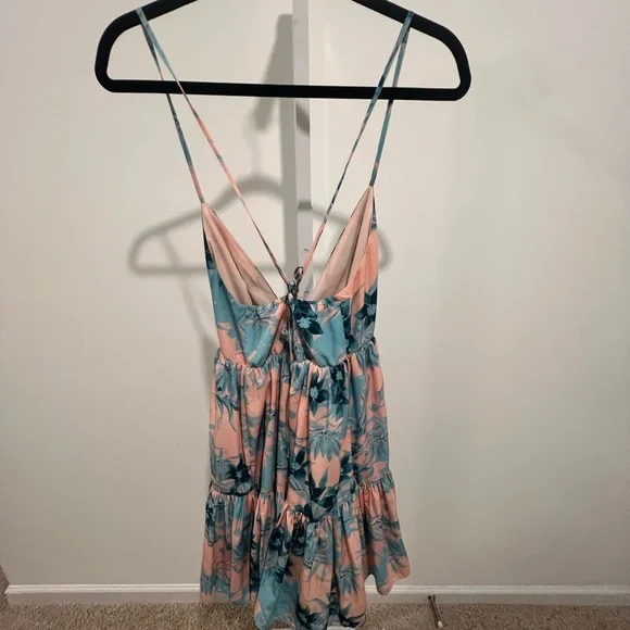 Lovers + Friends Womens XSmall Meet Me At Sunset Babydoll Dress Revolve Floral - Picture 4 of 5